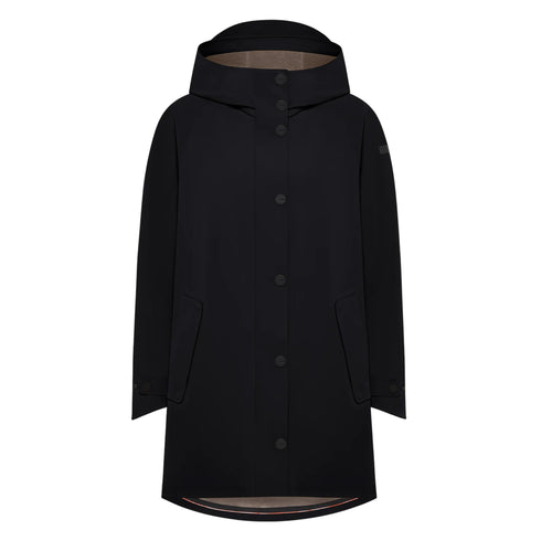 Parka Donna lungo, Montecristo, con bottoni frontali e cappuccio